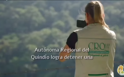 Con apertura de proceso sancionatorio la Unidad de Reacción Inmediata Ambiental de la CRQ y la Policía Ambiental detuvieron captación ilegal de agua