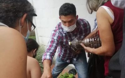 Capacitación en huertas caseras con comunidad de Barcelona.