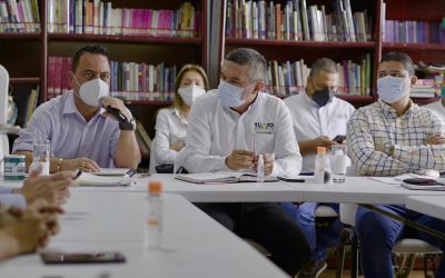 Trabajos de recuperación de suelos anuncia la CRQ en la cancha de fútbol de Buenavista.