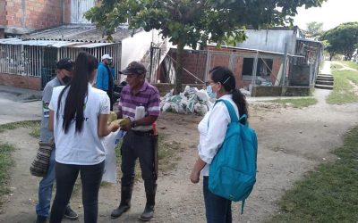 Jornada de limpieza en el barrio Comuneros de Montenegro.