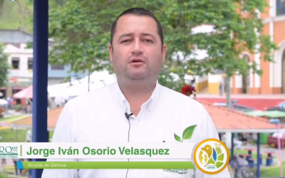 El alcalde de Génova, Jorge Iván Osorio Velasquez…