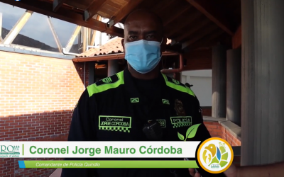 El coronel Jorge Mauro Córdoba, comandante de la Policía del Quindío…
