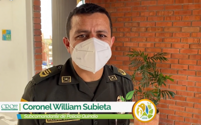 CRQ y Policía Nacional trazaron plan de trabajo para la defensa del patrimonio ambiental durante el 2022
