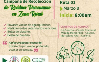 Del 08 al 10 de marzo habrá campaña de recolección de residuos posconsumo en Circasia