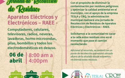 ¿Tiene electrodomésticos en desuso? Esta jornada de recolección de residuos RAEE en el municipio de Circasia le puede interesar