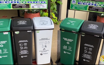 Alcaldía de La Tebaida recibió de la CRQ dos puntos ecológicos para el manejo inteligente de los residuos sólidos