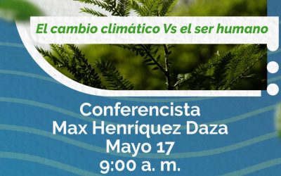 Cátedra ambiental sobre cambio climático con el meteorólogo Max Henríquez