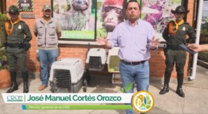 Director de la CRQ explicando incautaciones realizadas por la entidad Director de la CRQ explicando incautaciones realizadas por la entidad