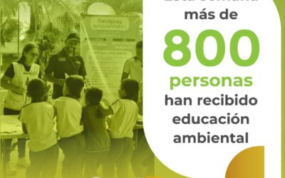 Esta semana 800 personas han recibido educación ambiental.