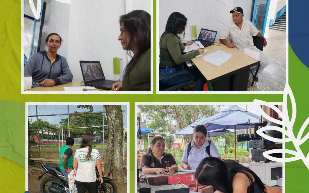 Los gestores ambientales de la CRQ presentes en los municipios a través de la socialización de los servicios institucionales de la autoridad ambienta