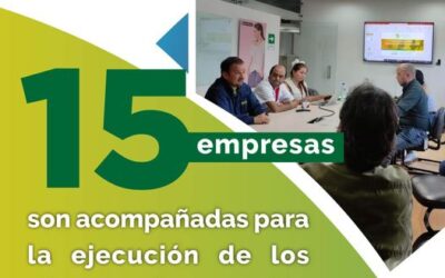 15 Empresas son acompañadas para la ejecución de los planes de gestión ambiental.