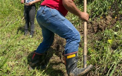 Trabajos para mitigar afectación por deslizamiento en la vía Barragán-Génova