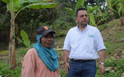 Director general de la CRQ, José Manuel Cortés Orozco, realiza visita al resguardo indígena Dachinamedrua de Buenavista, comunidad que está siendo apoyada por la autoridad ambiental para procesos de restauración y con educación ambiental.