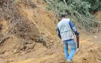 Unidad de Reacción Inmediata Ambiental detuvo daño ambiental en la vereda Buenos Aires de Calarcá Según informó en el sitio se evidenció el aprovechamiento ilegal de nueve árboles, además de la apertura de vías con la que se estaban afectando tres fuentes hídricas.