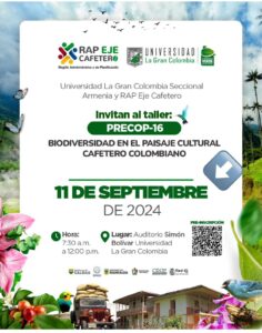 CRQ se une al taller de biodiversidad en el Paisaje Cultural Cafetero colombiano en el marco de la Precop-16